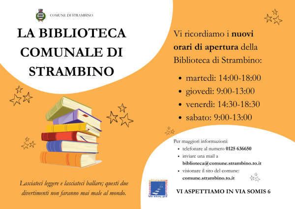 La Biblioteca Comunale riapre al pubblico